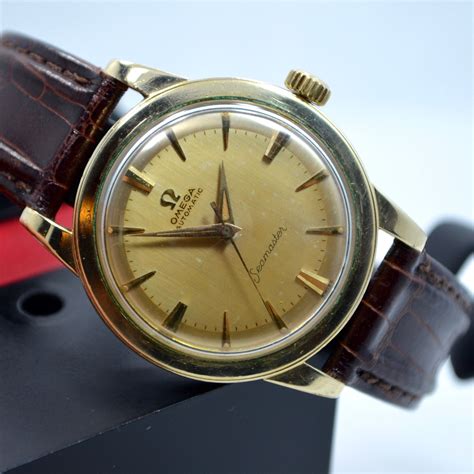 omega gold watch vintage mens|old omega watches for men.